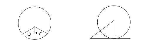 円と直角三角形