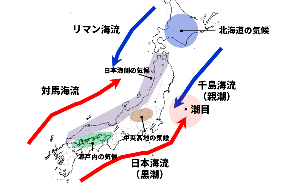 日本の気候図