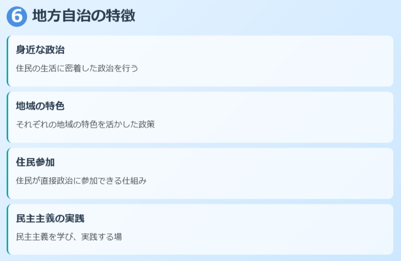 地方自治の特徴