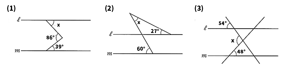 平行線と角度の問題